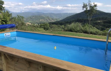 Piscine avec vue sur la vallée Gîte n°G11397 Mirabeau - Alpes-de-Haute-Provence - Piscine avec vue sur la vallée