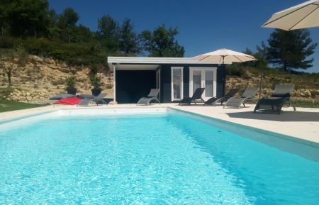 G&icirc;te n&deg;G31209 Gr&eacute;oux-les-Bains - Alpes-de-Haute-Provence - piscine et pool house